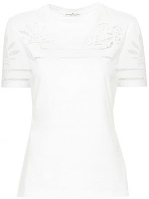 Mežģīņu t-krekls Ermanno Scervino balts