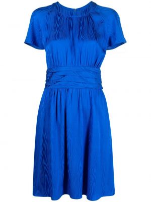 Сатенена коктейлна рокля Boutique Moschino синьо