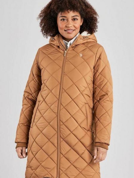 Зимнее пальто U.s. Polo Assn. коричневое