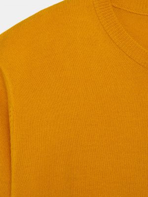 Хлопковый свитер с круглым вырезом J. Hart & Bros бежевый