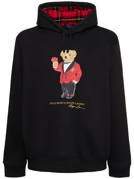 Kapučdžemperis Polo Ralph Lauren melns