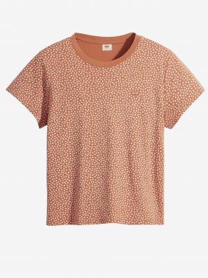 Květinové tričko Levi's oranžové
