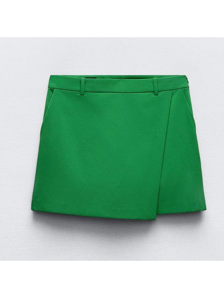 Юбка-шорты Zara зеленая
