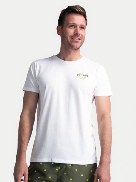 Priliehavé tričko Petrol Industries biela