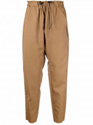 Pantalones rectos con cordones Corelate marrón