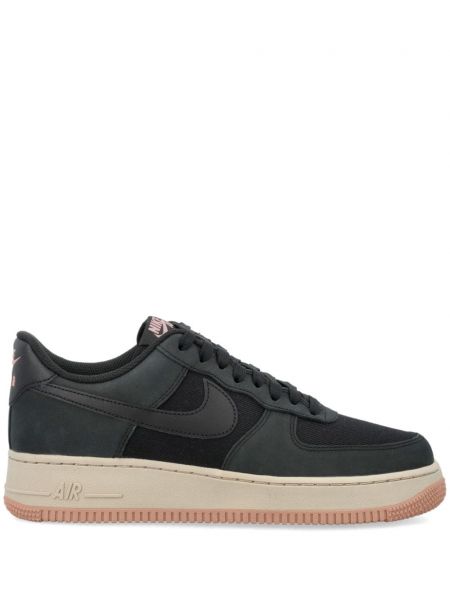 Sneakersy sznurowane koronkowe Nike Air Force 1 czarne