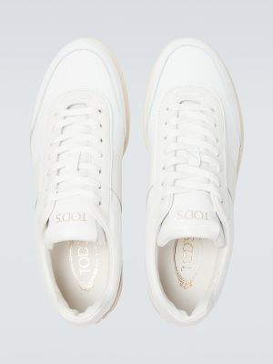 Δερμάτινα sneakers Tod's λευκό