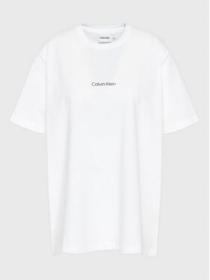 Priliehavé tričko Calvin Klein Jeans Plus biela