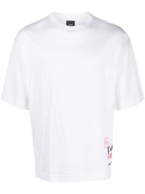 Bavlněné tričko Kiton bílé