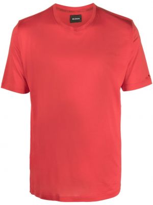 T-shirt ricamato Kiton rosso