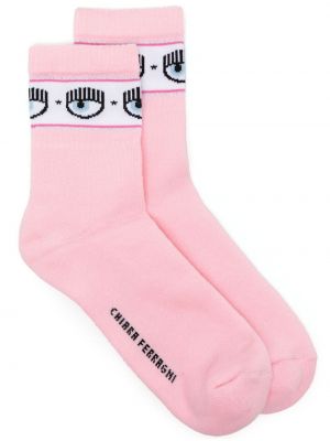 Čarape Chiara Ferragni ružičasta