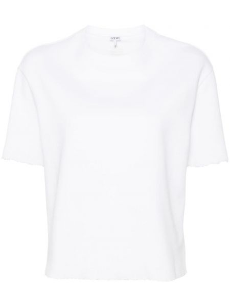 Koszulka z przetarciami Loewe biała