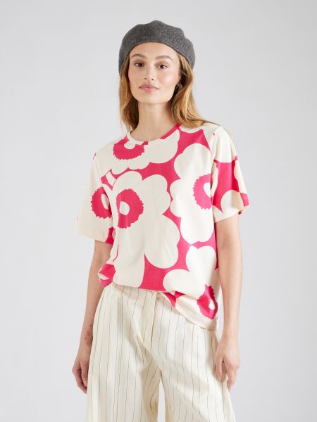 Marškinėliai Marimekko rožinė
