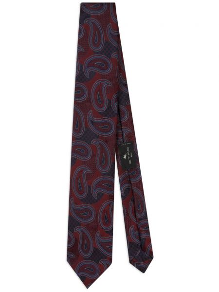 Svilena kravata s paisley potiskom iz žakarda Etro