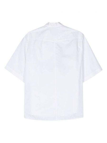 Bavlněná košile s výšivkou Herno bílá