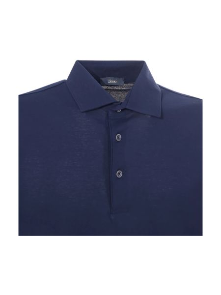 Camisa de algodón Herno azul