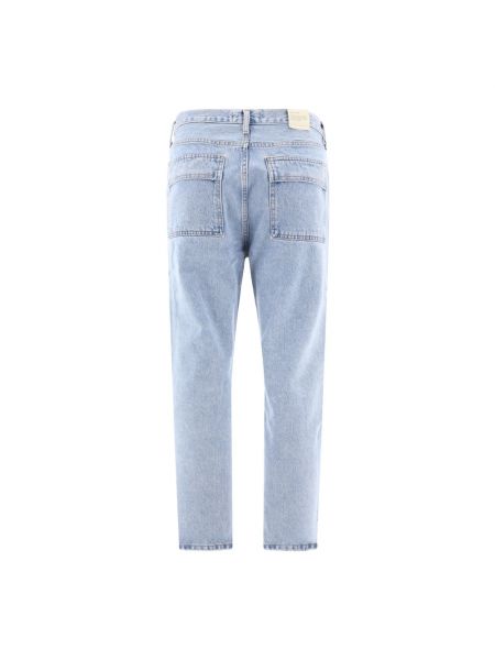 Jeansy skinny relaxed fit Agolde niebieskie