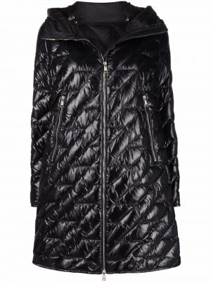 Hette lang pels Moncler svart