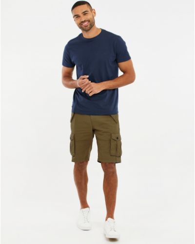 „cargo“ stiliaus kelnės Threadbare žalia