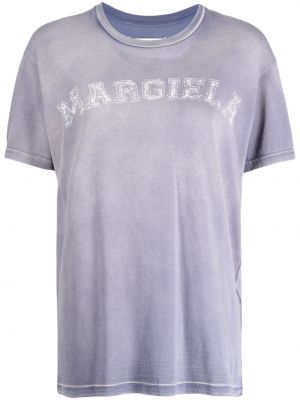 Tričko s oděrkami s potiskem Maison Margiela