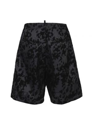 Pantalones cortos de camuflaje Dsquared2 negro