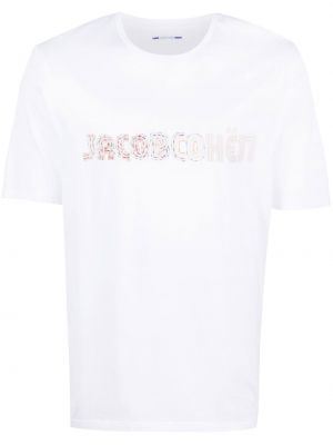 T-shirt con stampa Jacob Cohën bianco