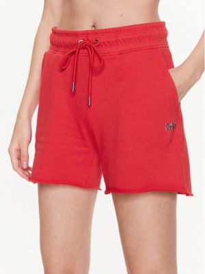 Pantaloni scurți de sport Dkny Sport roșu