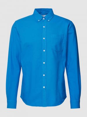 Niebieska koszula na guziki puchowa Colorful Standard