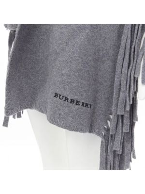 Bufanda de lana Burberry Vintage gris