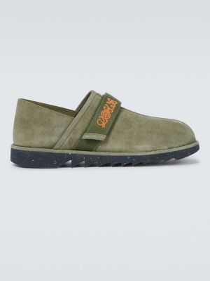 Papuče od brušene kože Loewe zelena