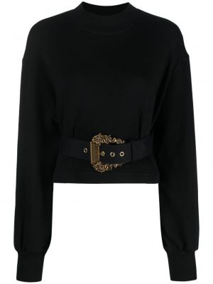 Hanorac din bumbac cu cataramă Versace Jeans Couture