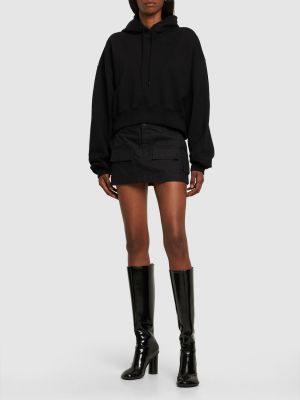 Sudadera con capucha de algodón oversized Wardrobe.nyc negro
