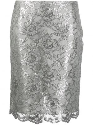 Φλοράλ φούστα mini με δαντέλα Aspesi