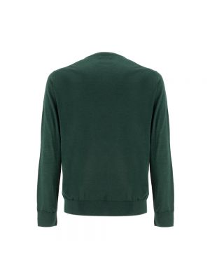 Jersey de lana de tela jersey de cuello redondo Ballantyne verde