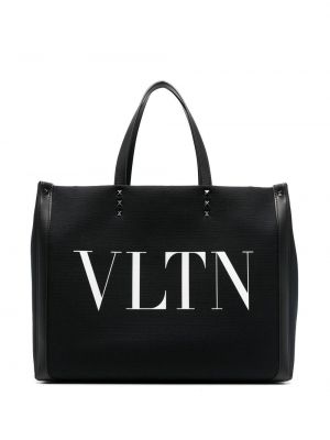 Τσάντα shopper Valentino Garavani μαύρο