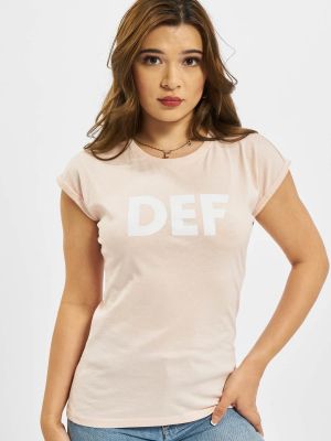 Marškinėliai Def rožinė