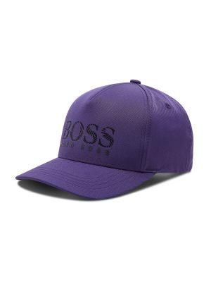 Cappello con visiera Boss viola
