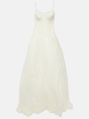 Σατέν μάξι φόρεμα Danielle Frankel λευκό