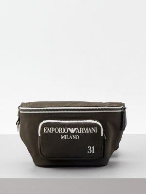 Поясная сумка Emporio Armani, зеленая