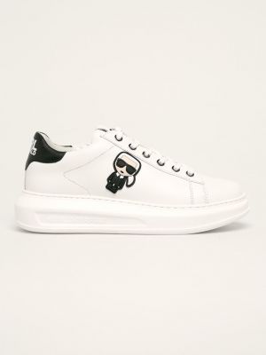 Kožne cipele Karl Lagerfeld bijela
