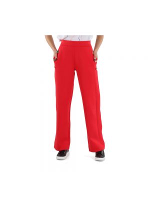 Pantalones de chándal de algodón Emporio Armani rojo