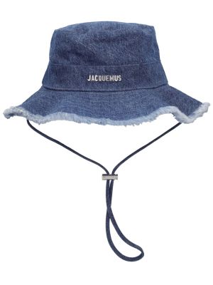 Bavlněný čepice Jacquemus modrý