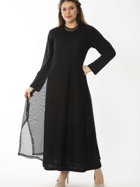 Φόρεμα από διχτυωτό şans μαύρο