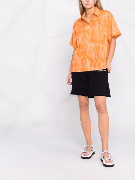 Hemd mit print mit tiger streifen Kenzo orange