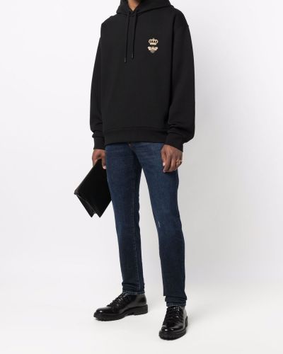 Kapučdžemperis Dolce & Gabbana melns