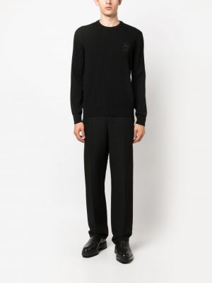 Vlněný svetr Giorgio Armani černý