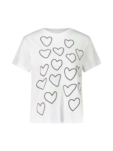 Herzmuster t-shirt Liviana Conti weiß