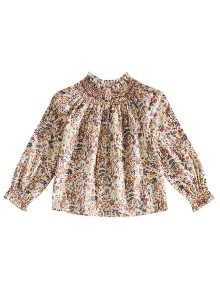 Floral bomull topp for jenter Bonpoint