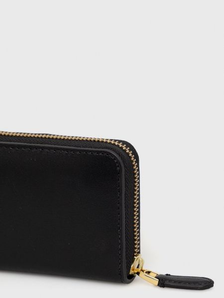 Шкіряний гаманець Lauren Ralph Lauren чорний
