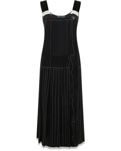 Шелковое платье Prada, черное
